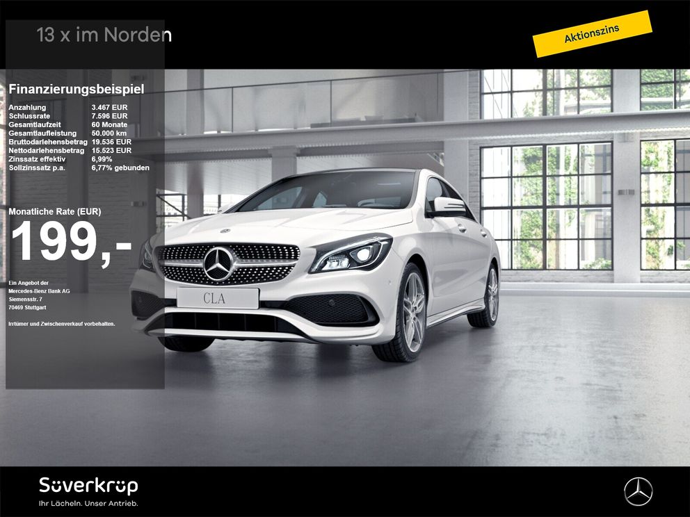 MERCEDES-BENZ CLA 200 Coupé AMG MEMO KAMERA PANO SPUR PDC SHD