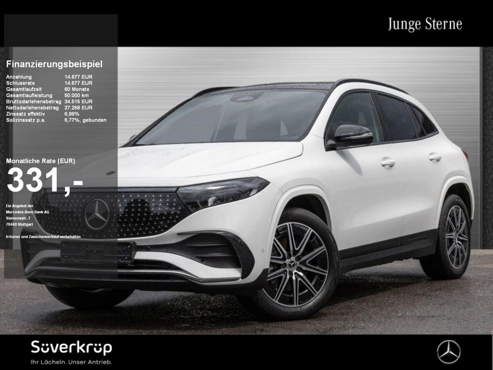 MERCEDES-BENZ EQA 350 4M , AMG NIGHT SPUR PANO STANDH AHK PDC