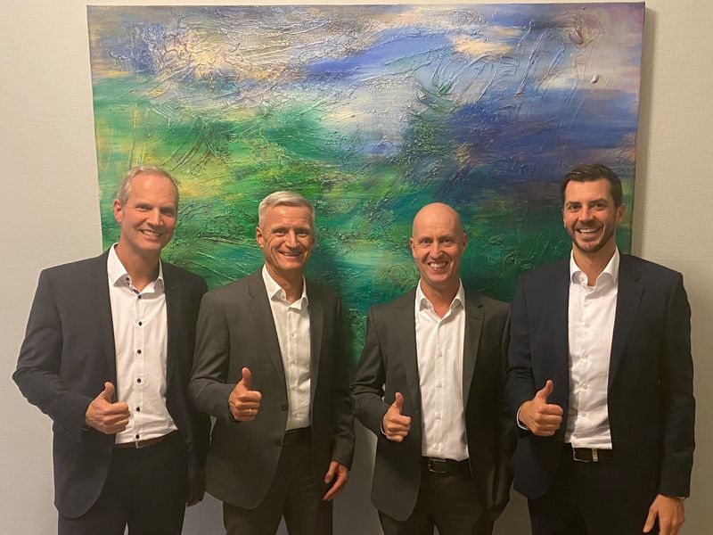 Gruppenbild v.l.n.r. Paul Ehrlich, Roland Simon, Peter Ehrlich, Peter Enders