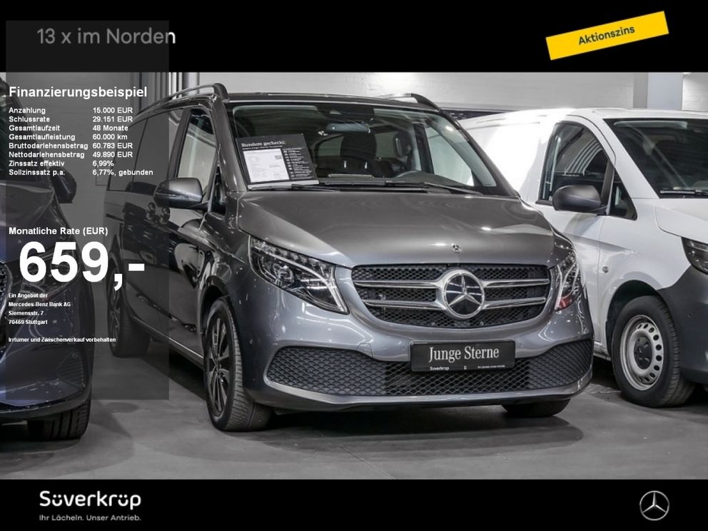 MERCEDES-BENZ V 250 EDITION LANG LED KLIMA NAVI 7SITZER SPUR