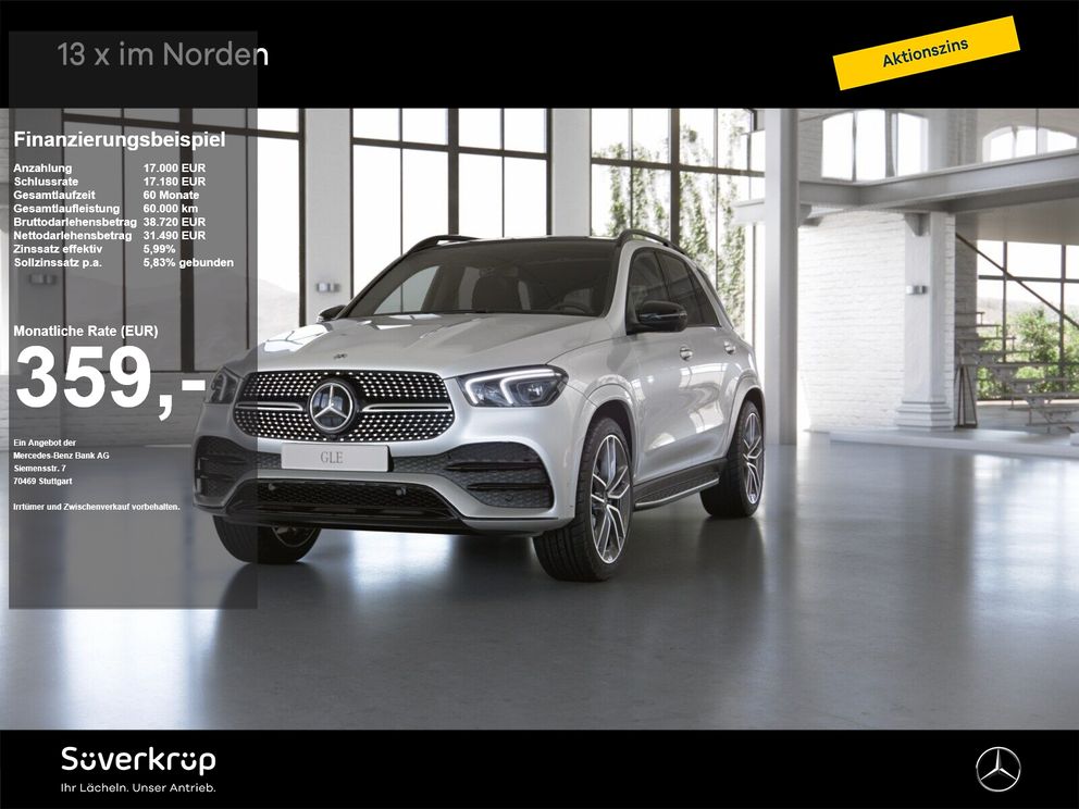 MERCEDES-BENZ GLE 400 d 4M AMG BURM NIGHT WIDE MULTI 360 AHK