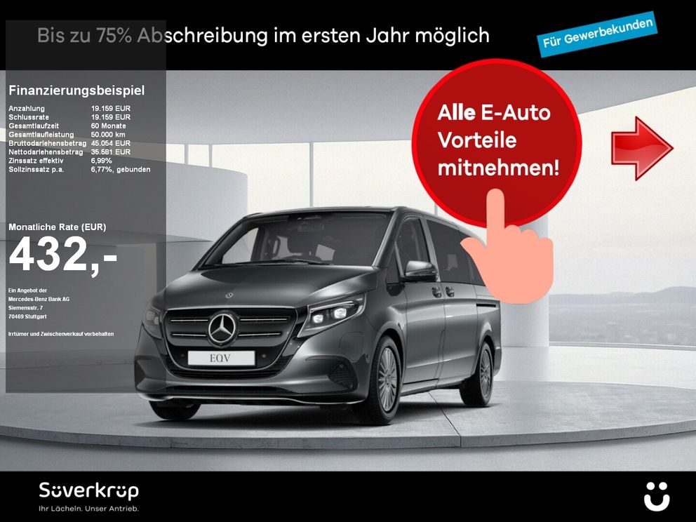 MERCEDES-BENZ EQV 300 MOPF 360° 6SITZER NAVI KLIMA TISCH 360