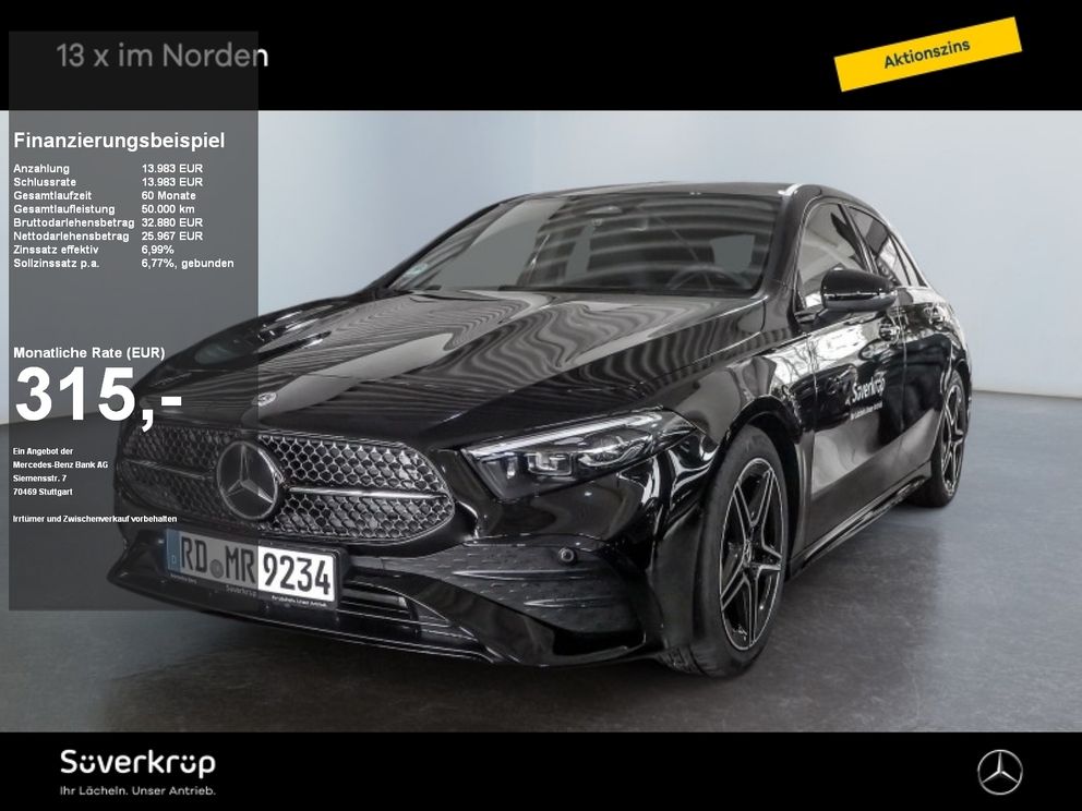 MERCEDES-BENZ A 200 d AMG NIGHT SPUR AHK DISTR KAMERA PDC SHZ
