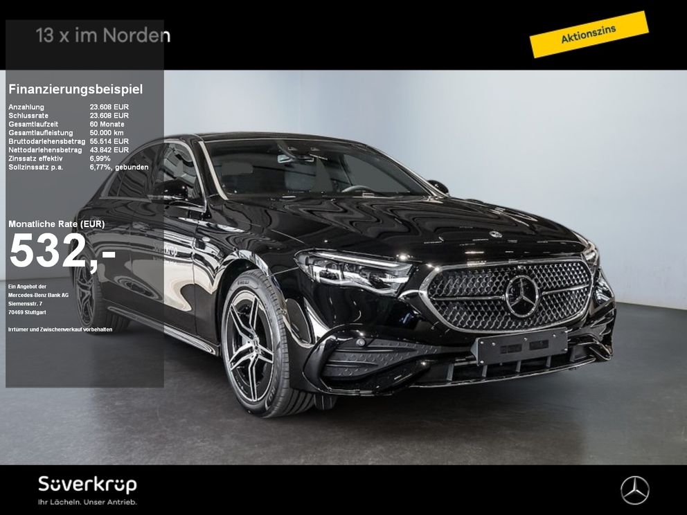 MERCEDES-BENZ E 300 de AMG DISTR SPUR PANO STANDH AHK 360 PDC