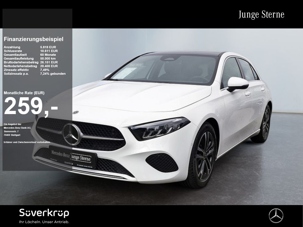 MERCEDES-BENZ A 180 d , PROGRESSIVE DISTR KAMERA PANO SPUR PDC