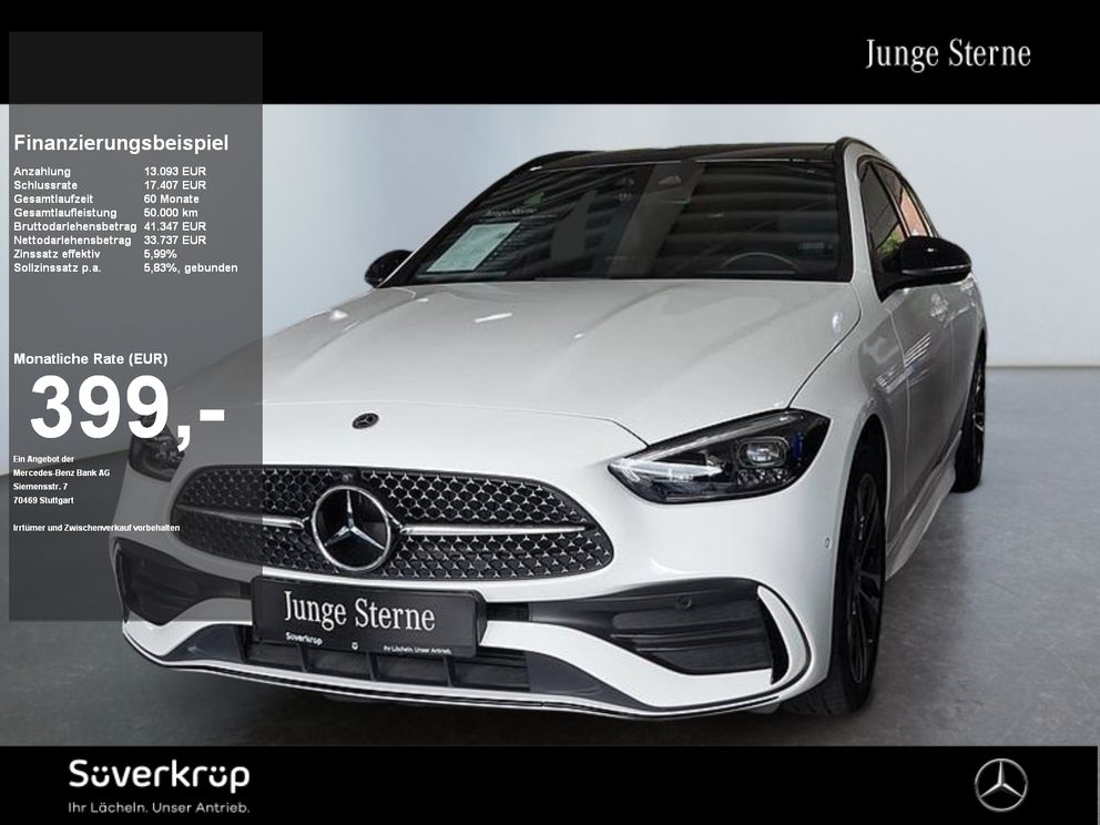 MERCEDES-BENZ C 300 T e , AMG NIGHT DISTR SPUR PANO STANDH