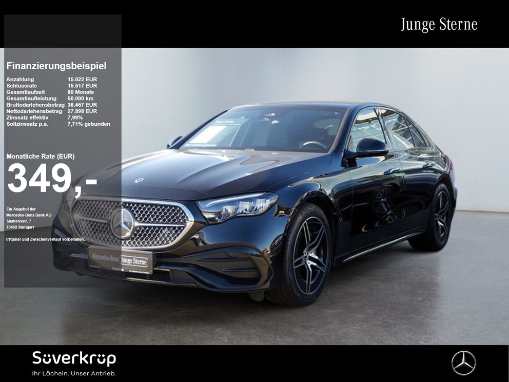 MERCEDES-BENZ E 200 , AMG NIGHT DISTR KAMERA SPUR PDC SHZ