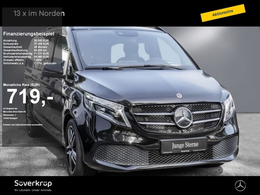 MERCEDES-BENZ V 300 Avantgarde Edition lang Night AHK 2,5t Pano 360° Kamera