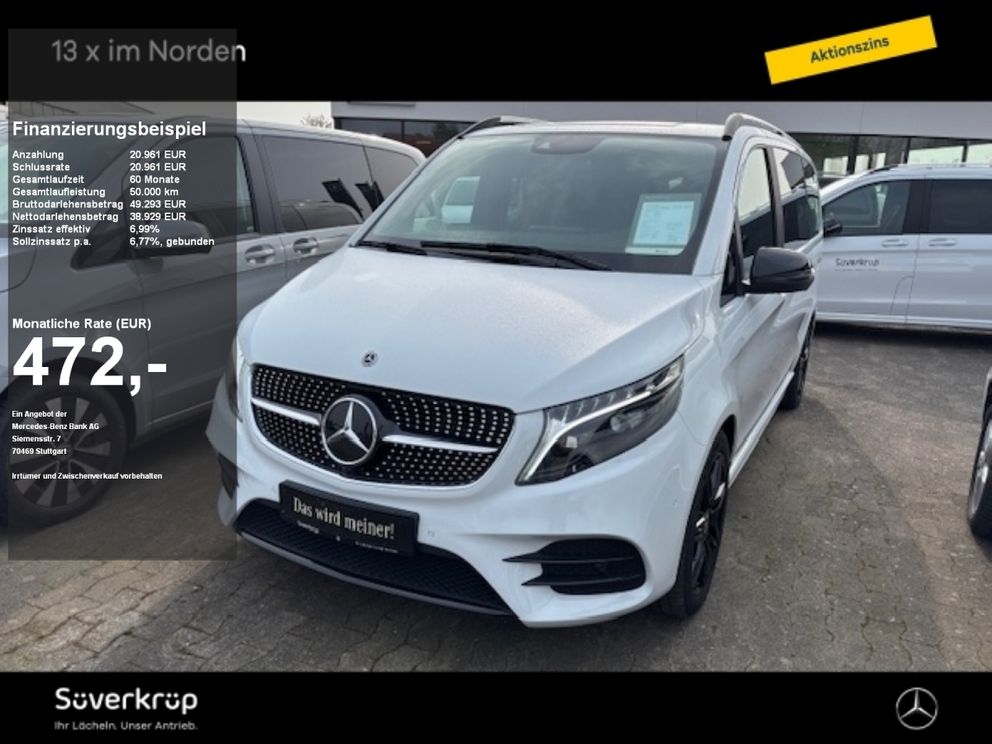 MERCEDES-BENZ V 220 EDITION Lang AMG/NIGHT/LED/BURMESTER/EASY PACK/KAMERA