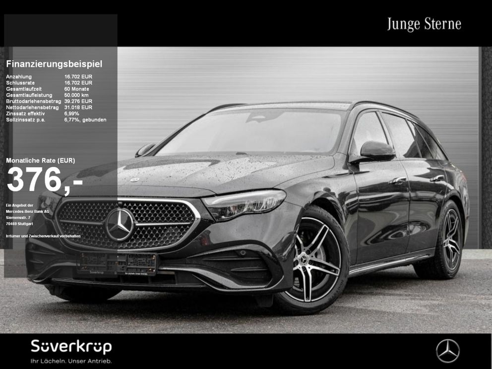 MERCEDES-BENZ E 220 T d ,  AMG NIGHT SPUR AHK KAMERA PDC SHZ