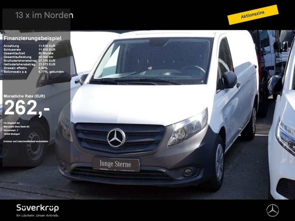 MERCEDES-BENZ Vito 116 KASTEN LANG KLIMA AHK 2,5T AUTOM