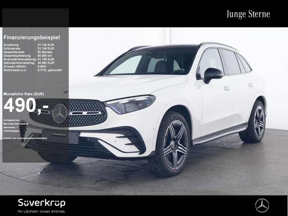 MERCEDES-BENZ GLC 300 de 4M , BURM AMG NIGHT DISTR SPUR PANO