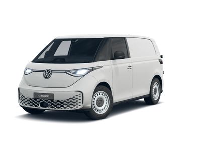 VW ID. Buzz Cargo Pro Motor: 210 kW (286 PS) 79 kWh Getriebe: 1-Gang-Automatikgetriebe Radstand: 2989 mm