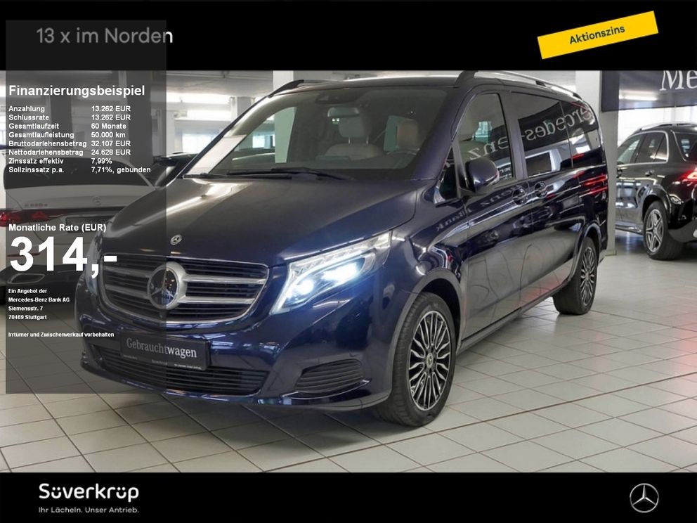 MERCEDES-BENZ V 250 AVANTGARDE EDITION PANO TISCH BEIGELeder