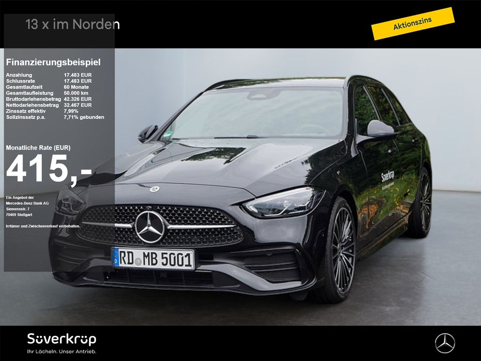 MERCEDES-BENZ C 200 T-Modell AMG NIGHT MEMO 360 AHK DISTR SPUR