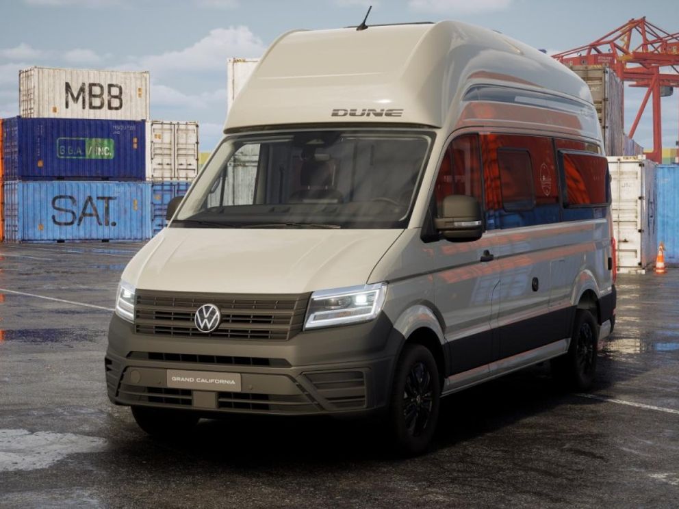 VW Der Grand California Dune 600 Motor: 2,0 l TDI EURO VI-e SCR Frontantrieb 120 kW Getriebe: Frontantrieb 8-Gang-Automatikgetriebe