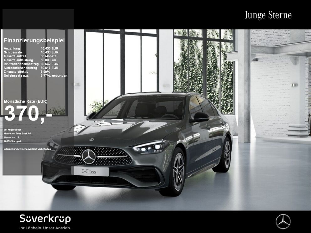 MERCEDES-BENZ C 220 d // AMG NIGHT MEMO 360 DISTR KAMERA PANO