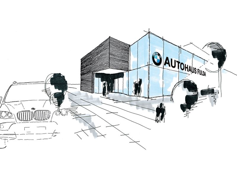 Bauskizze BMW Krah+Enders Fulda