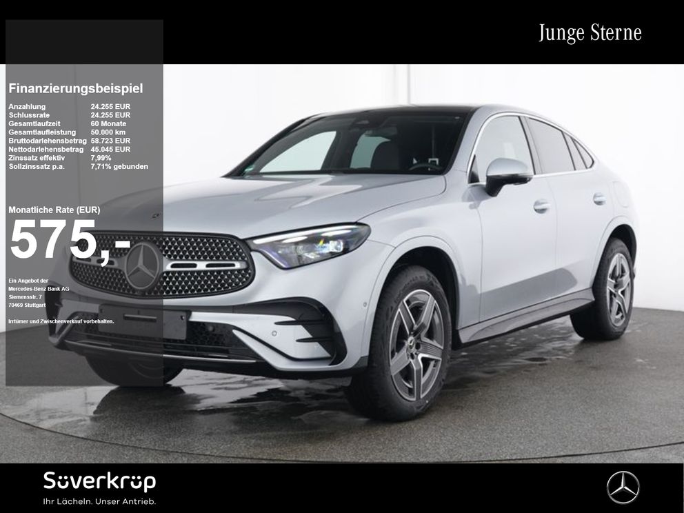 MERCEDES-BENZ GLC 300 de 4M Coupé , AMG BURM MEMO 360 AHK PANO
