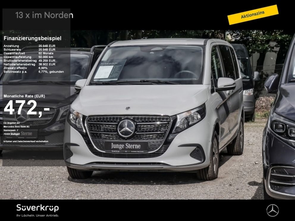 MERCEDES-BENZ V 220 MOPF2 6 SITZE/DISTRO/WINTER-PAKET/KAMERA/SHZ