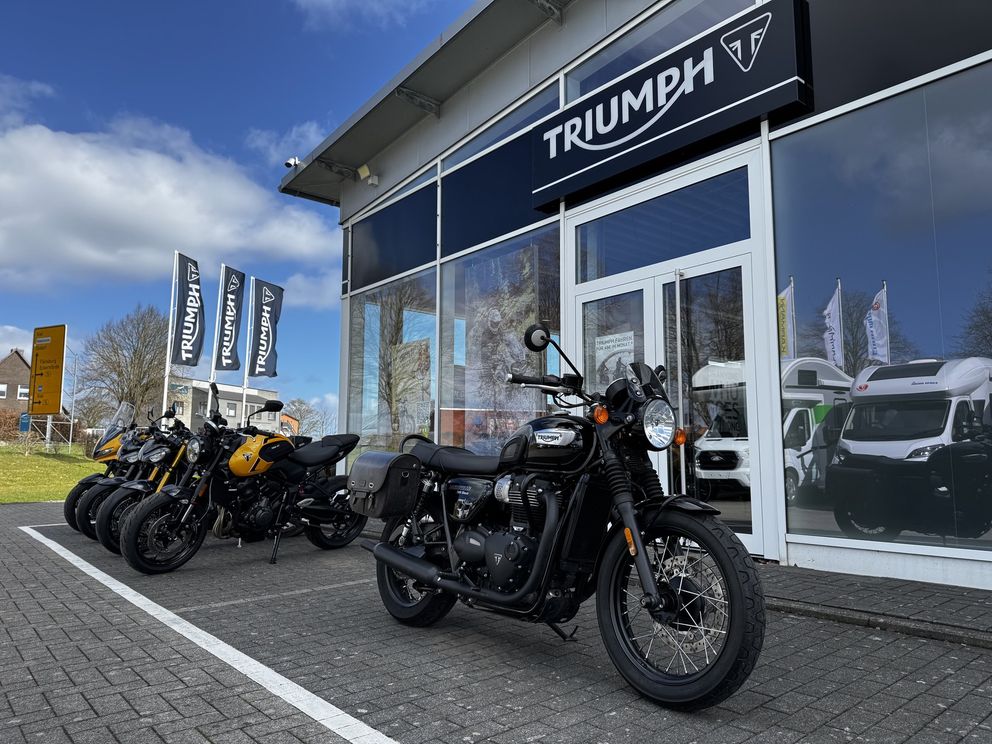 TRIUMPH Bonneville T100 Black 1.Hand+Seitentaschen