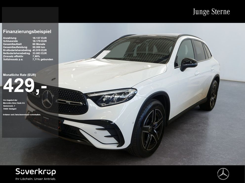 MERCEDES-BENZ GLC 200 4M , AMG NIGHT MEMO AHK KAMERA PANO SPUR