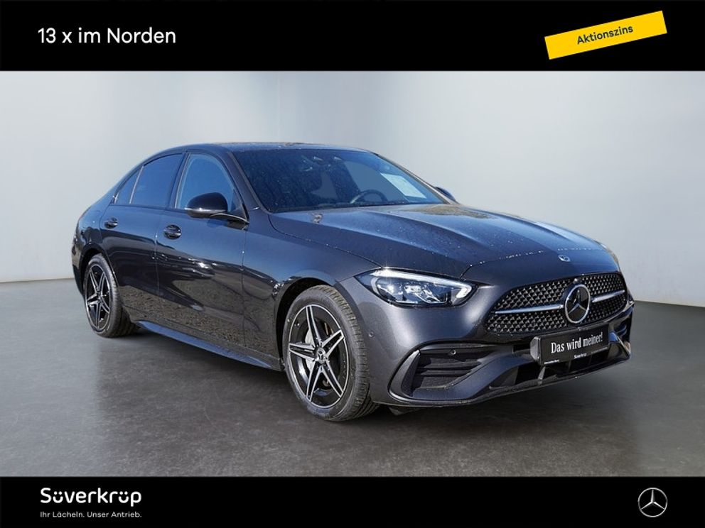 MERCEDES-BENZ C 200 // AMG BURM NIGHT AHK DISTR KAMERA SPUR