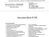 MERCEDES-BENZ B 200  Getriebeschaden AHK SHZ