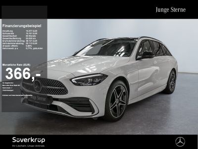 MERCEDES-BENZ C 300 e T // BURM AMG NIGHT DISTR SPUR PANO PDC