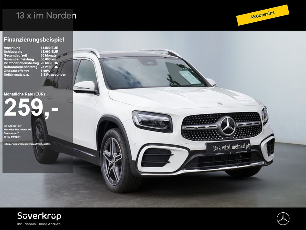 MERCEDES-BENZ GLB 180 , AMG KAMERA PANO SPUR PDC SHD SHZ
