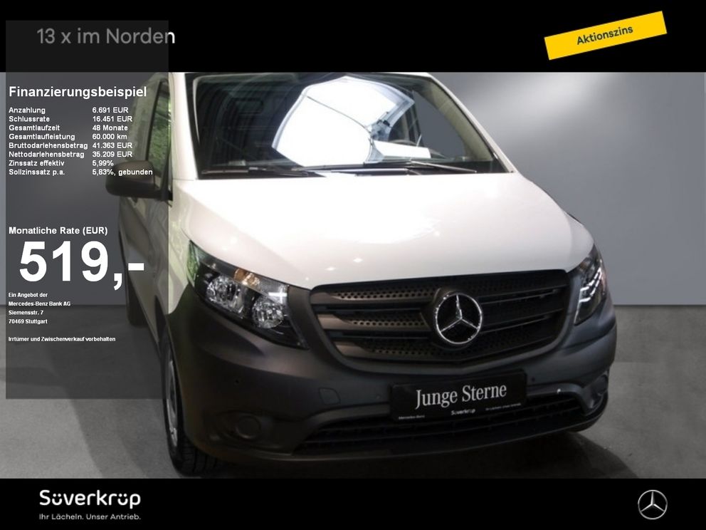 MERCEDES-BENZ Vito 116 Kasten/lang/Klima/Base/Hecktüren PDC