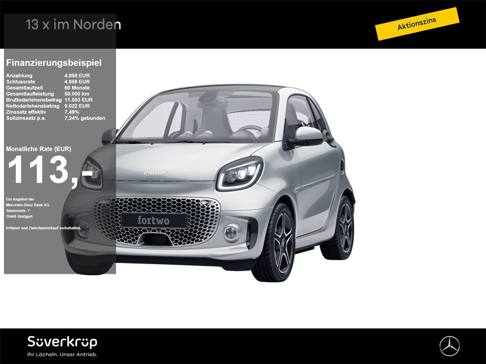 SMART EQ fortwo coupe KAMERA PANO PDC SHZ