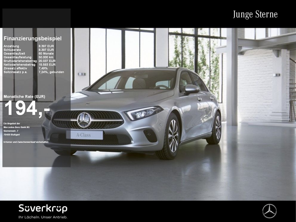 MERCEDES-BENZ A 180 d Kompaktlimousine KAMERA SPUR PDC SHZ