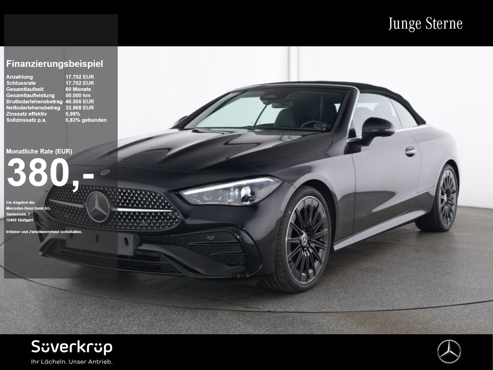 MERCEDES-BENZ CLE 200 Cabrio , AMG NIGHT MEMO KAMERA SPUR PDC